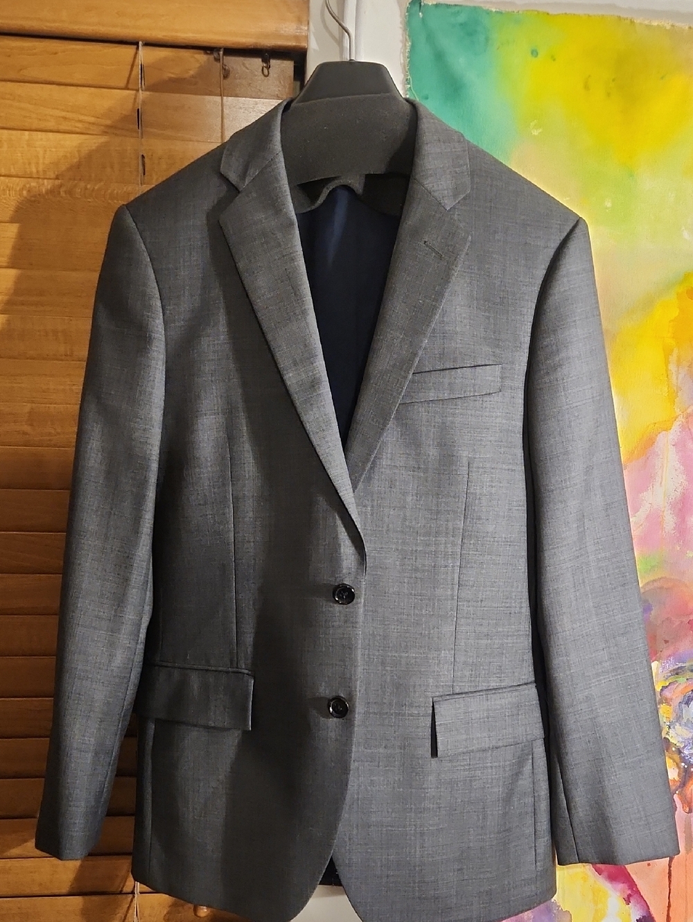 J CREW Classic Men's Gray Two-Button Blazer